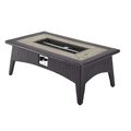 Modway Furniture 43.5 in. Splendor Rectangle Outdoor Patio Fire Pit Table, Espresso EEI-2991-EXP